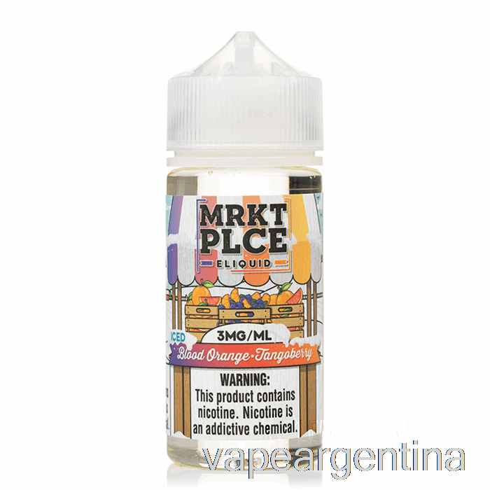 Tangoberry Naranja Sanguina Helada - Mrkt Plce - 100ml 3mg Vape Descartable
